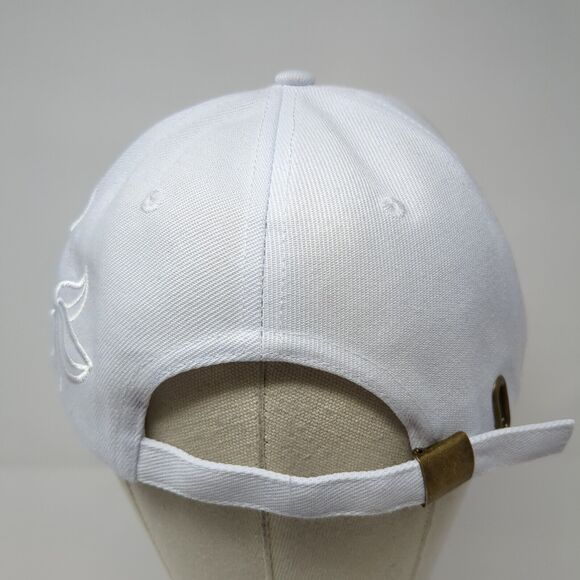 EBCREATE Patch Slideback Hat White One Size Adjustable Embroidered - Picture 6 of 10